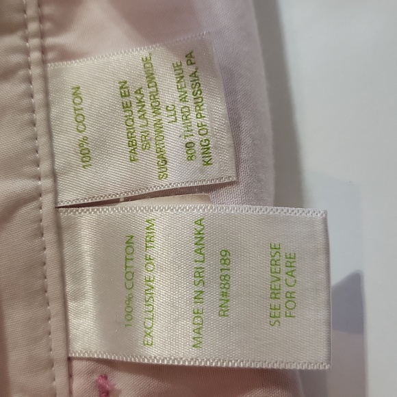 LILLY PULITZER Pink Buttercup Short 5" Scalloped Hemline - Picture 13 of 15